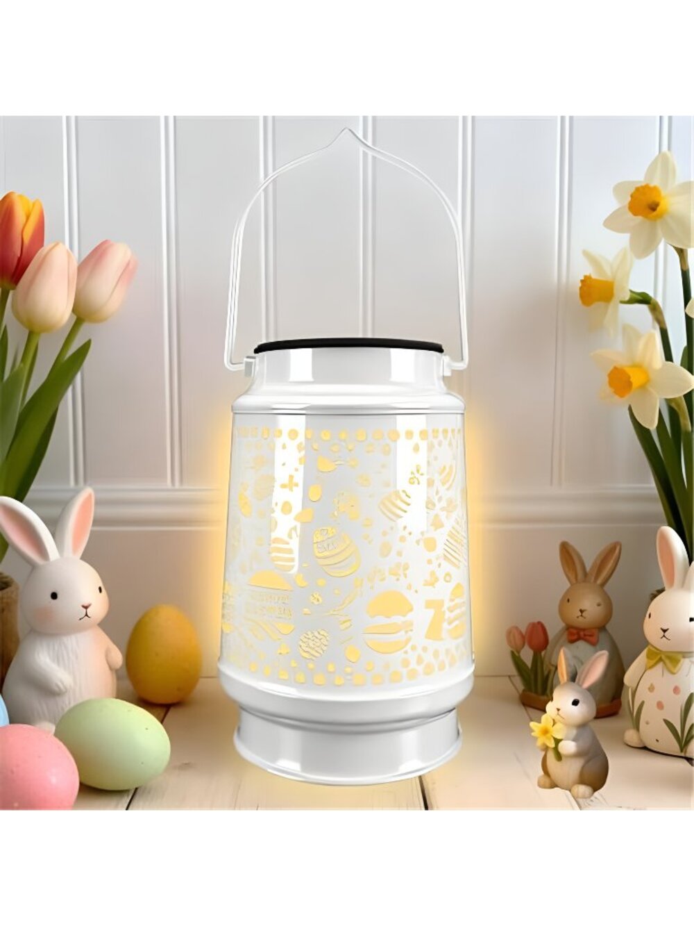 Easter Decorations for Home USB LED Lantern Lamp Tree Ornaments Night Lights